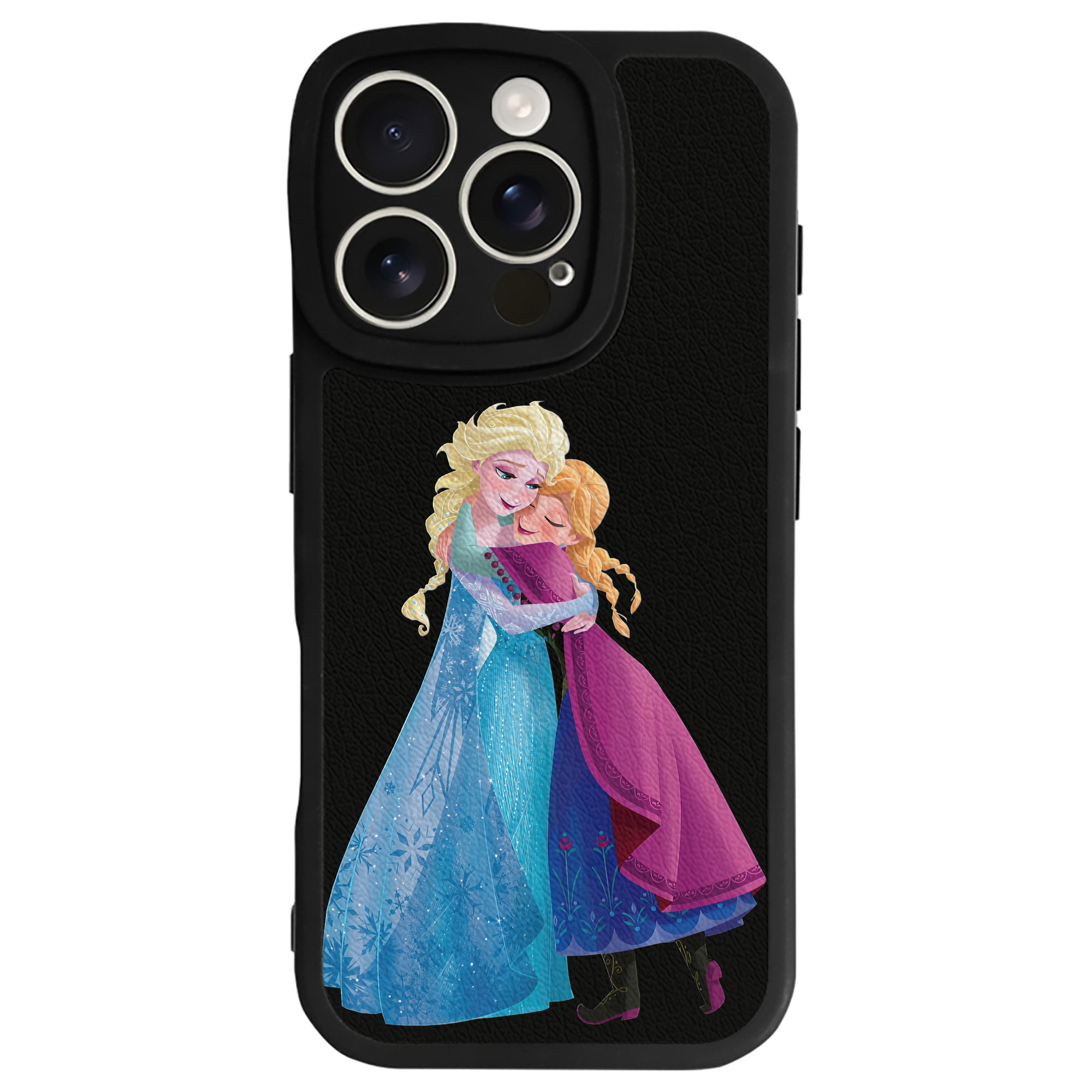 （画像用） アナと雪の女王 アンナ エルサ Frozen Anna Elsa 【iPhone 16シリーズ対応】シリコンスマホケース（レザー調） 材質：シリコン